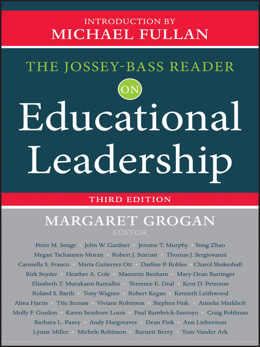 Title details for The Jossey-Bass Reader on Educational Leadership by Margaret Grogan - Available